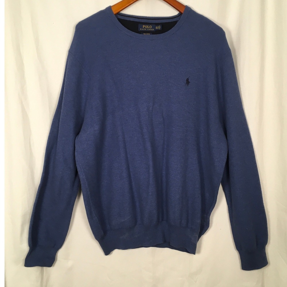 Polo‎ Ralph Lauren Men's Pullover Sweater Knit Pima Cotton Pony Logo Size XXL